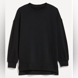 Boyfriend Tunic Sweatshirt black XXL